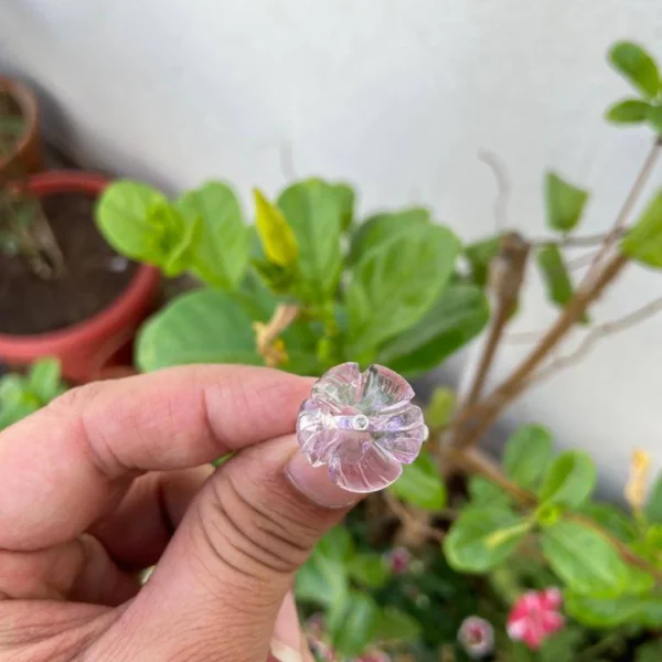 925 Silver Amethyst Diamond Flower Ring