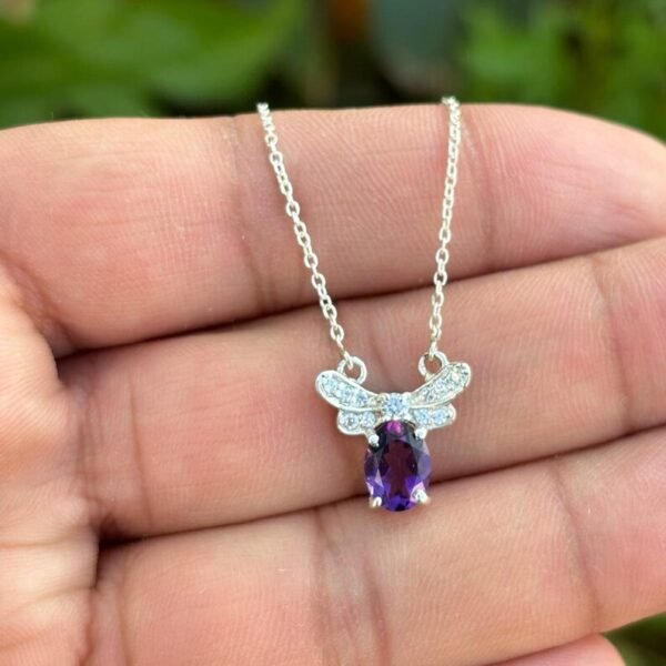 925 Silver Amethyst Necklace