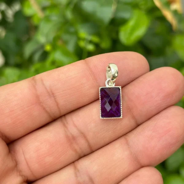 925 Silver Amethyst Pendant