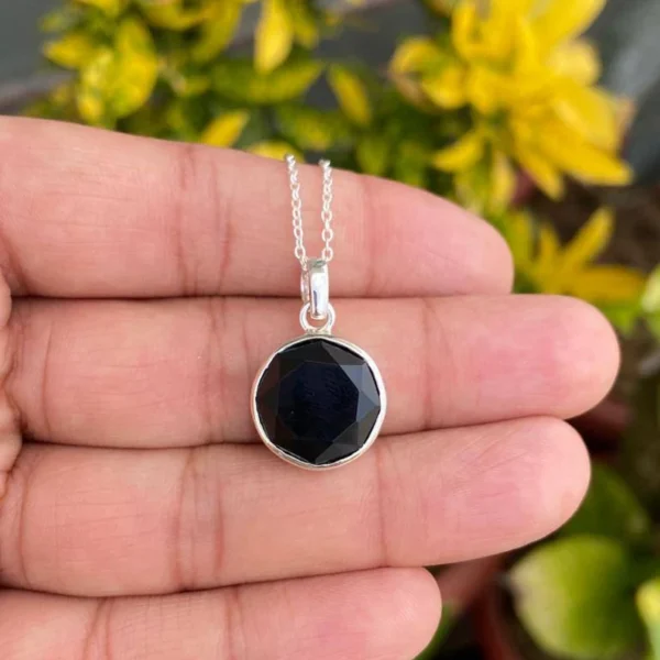 925 Silver Black Onyx Necklace