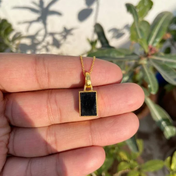 925 Silver Black Onyx Necklace