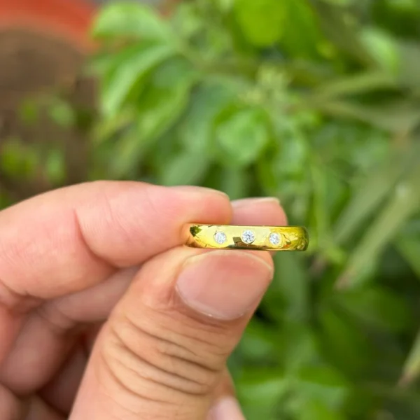 925 Silver CZ Band Ring
