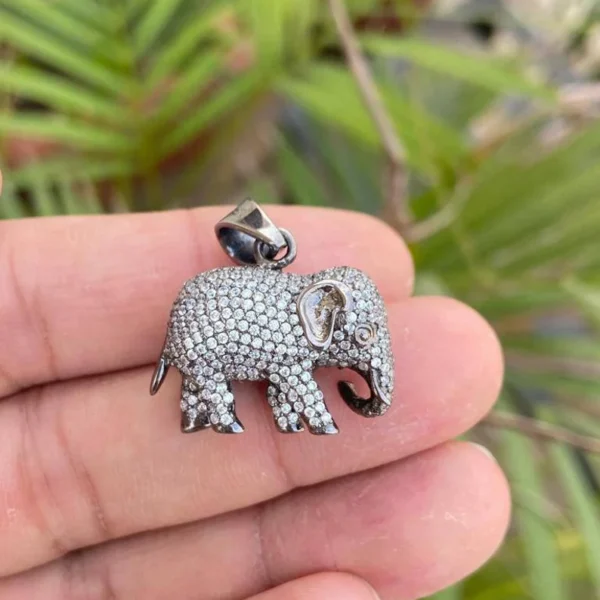 925 Silver Elephant Pendant