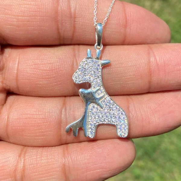925 Silver Giraffe Necklace