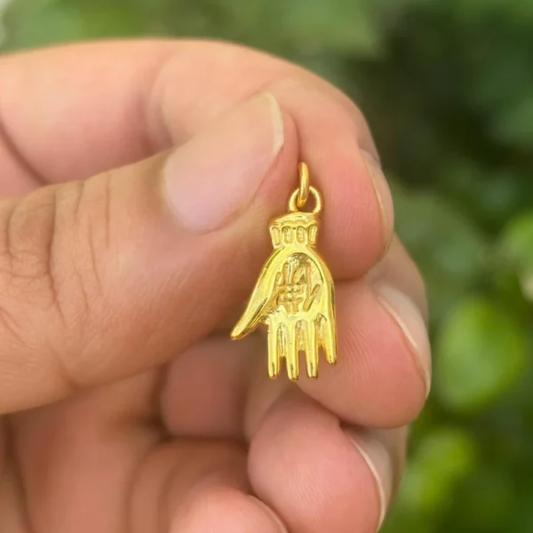 925 Silver Hamsa Hand Pendant