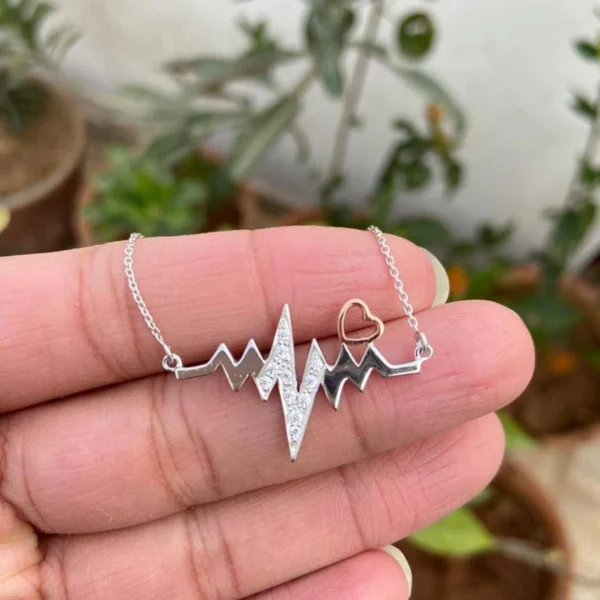 925 Silver Heartbeat Necklace