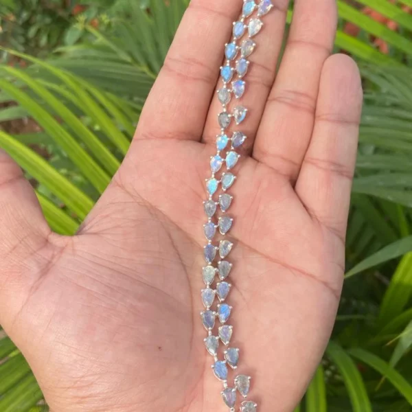 925 Silver Labradorite Tennis Bracelet