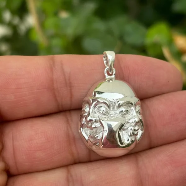 925 Silver Laughing Buddha Pendant