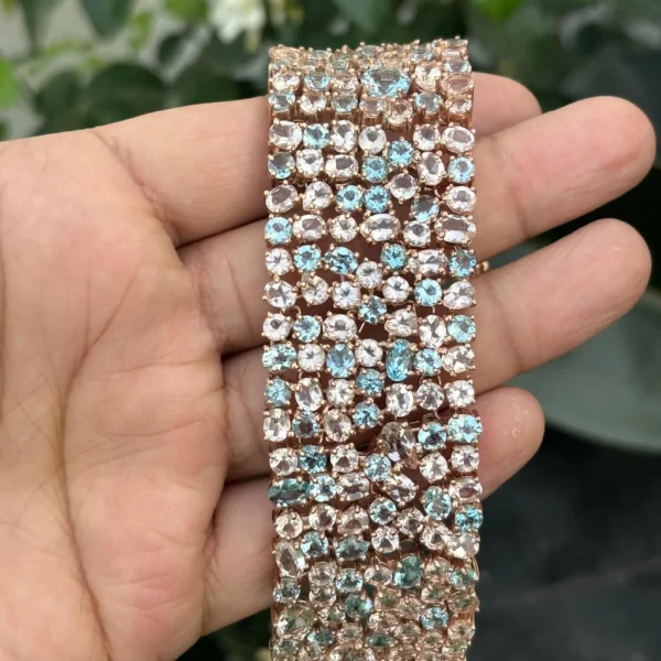925 Silver Multi Stone Bracelet