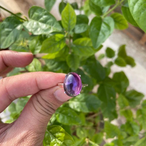 925 Silver Natural Amethyst Ring