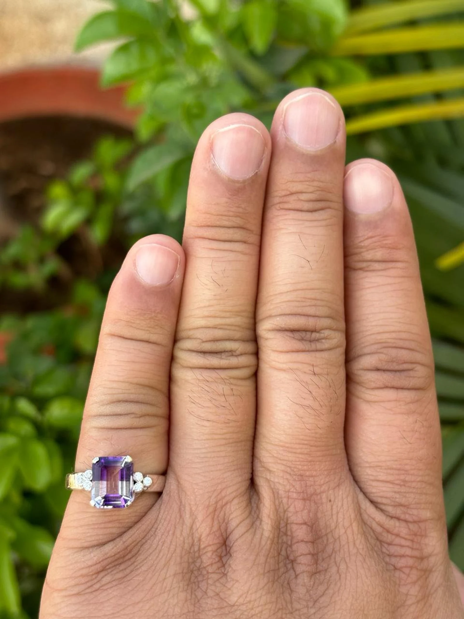 925 Silver Natural Amethyst Ring 3
