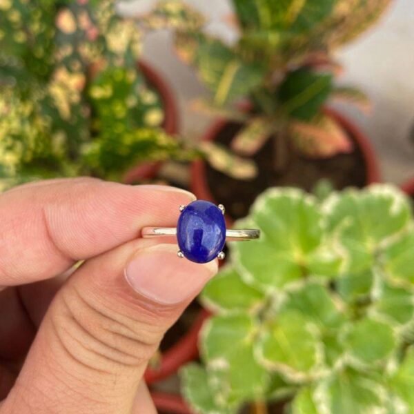 925 Silver Natural Lapis Lazuli Ring