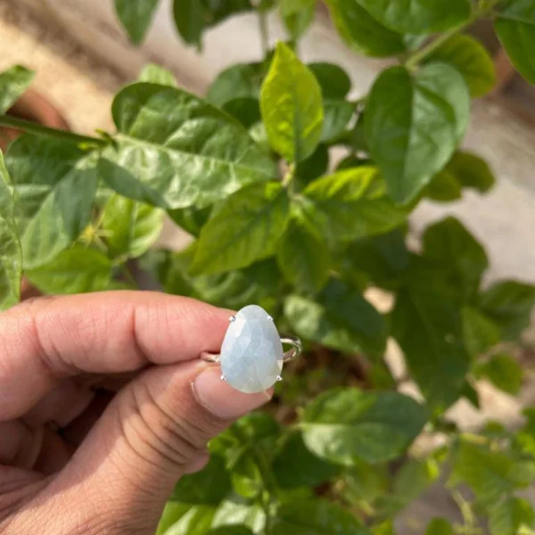 925 Silver Natural Sapphire Ring