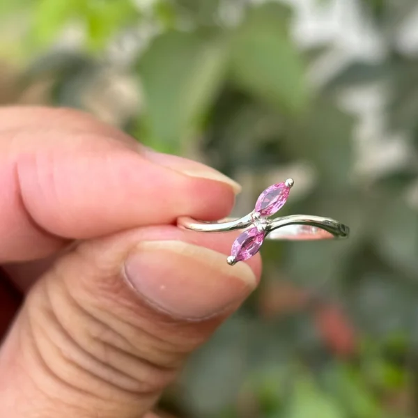 925 Silver Natural Sapphire Ring