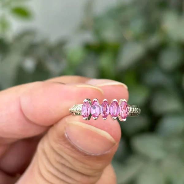925 Silver Natural Sapphire Ring