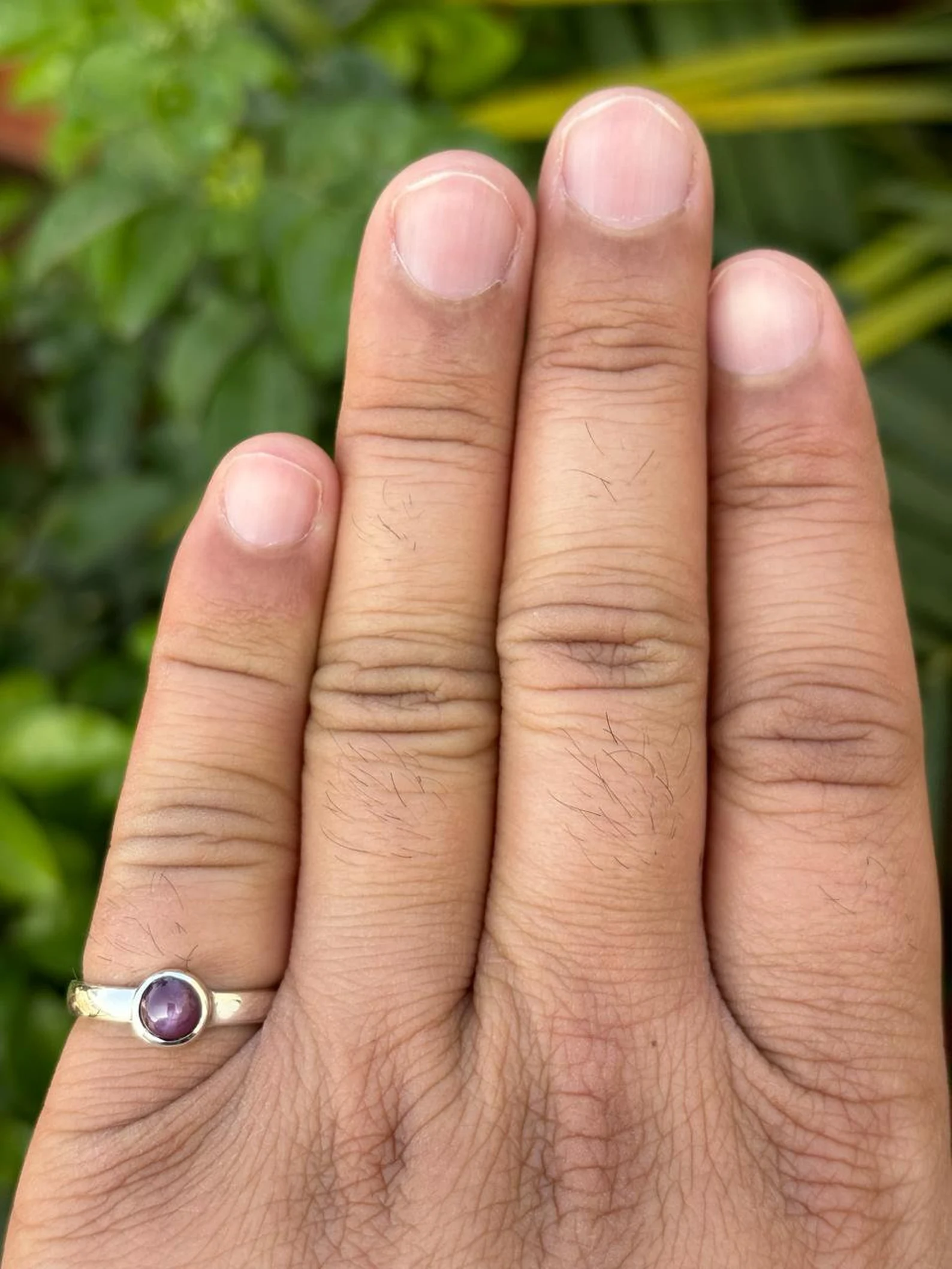 925 Silver Natural Star Ruby Ring 3