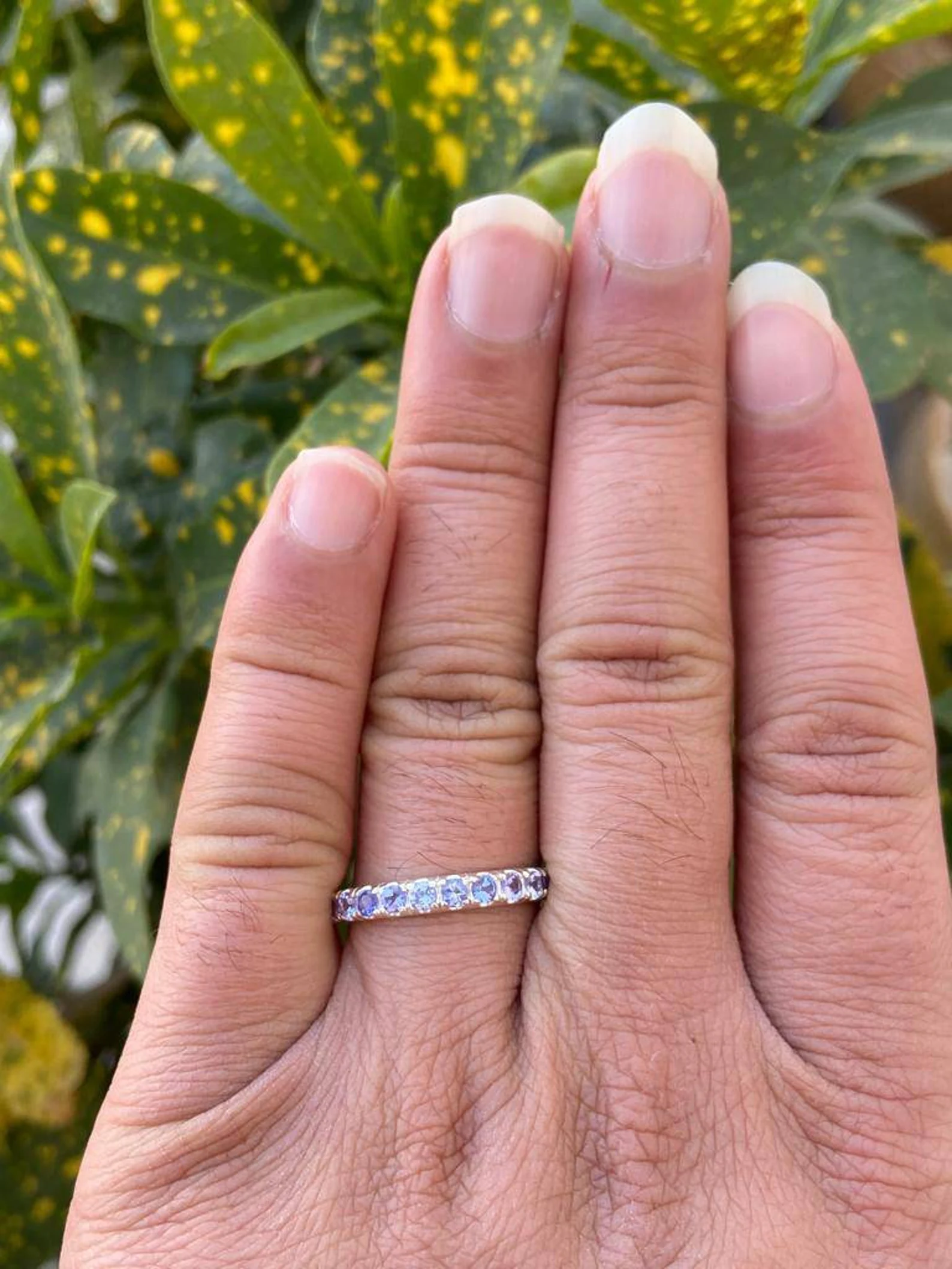 925 Silver Natural Tanzanite Ring 5