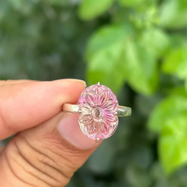 925 Silver Natural Tourmaline Ring