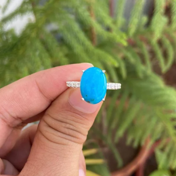 925 Silver Natural Turquoise Ring
