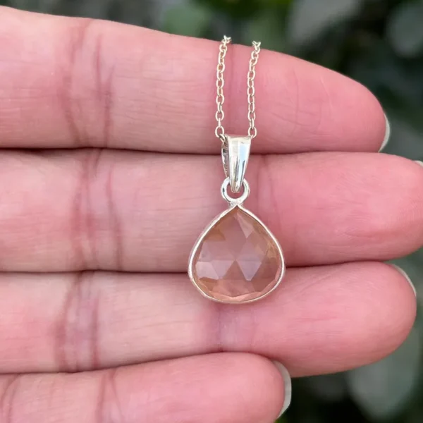 925 Silver Oregon Sunstone Necklace
