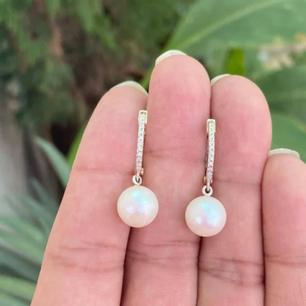 925 Silver Pearl Drop Earrings