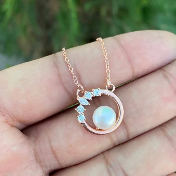 925 Silver Pearl Necklace