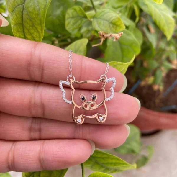 925 Silver Pig Necklace