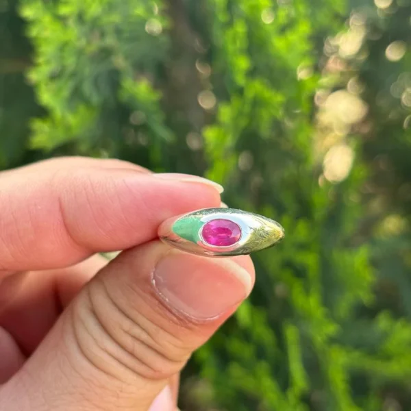 925 Silver Ruby Ring