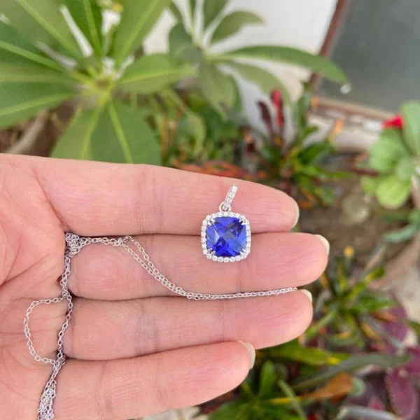 925 Silver Tanzanite Necklace