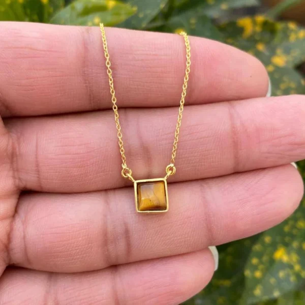 925 Silver Tiger Eye Necklace